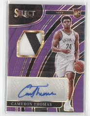 Cameron Thomas [Purple Pulsar] Basketball Cards 2021 Panini Select Rookie Signatures Prices