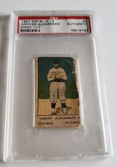 Grover Alexander [Hand Cut] #2 Baseball Cards 1921 W516 2 2 Prices