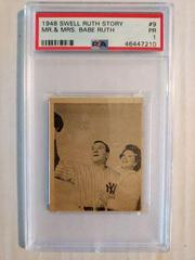 Mr. & Mrs. Babe Ruth Baseball Cards 1948 Swell Ruth Story Prices