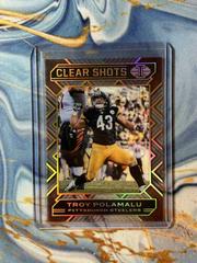 Troy Polamalu [Gold] #11 Football Cards 2020 Panini Illusions Clear Shots Prices
