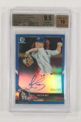 Dustin May [Blue Refractor] Baseball Cards 2018 Bowman Chrome Prospects Autographs Prices