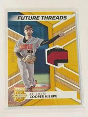Cooper Hjerpe [Gold] #FT-CH Baseball Cards 2022 Panini Elite Extra Edition Future Threads Prices