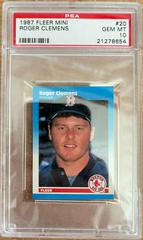 Roger Clemens #20 Baseball Cards 1987 Fleer Mini Prices