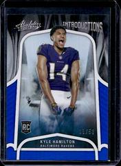 Kyle Hamilton [Spectrum Blue] #INT-20 Football Cards 2022 Panini Absolute Introductions Prices