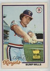 Bump Wills Baseball Cards 1978 O Pee Chee Prices