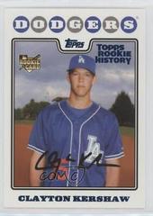 Clayton Kershaw [Blue] #UH240 Baseball Cards 2018 Topps Archives Rookie History Prices