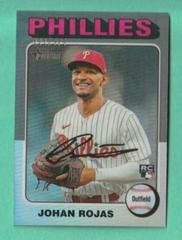 Johan Rojas [Silver Refractor] #171 Baseball Cards 2024 Topps Heritage Chrome Prices