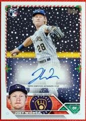 Joey Wiemer #HAC-JW Baseball Cards 2023 Topps Holiday Autographs Prices