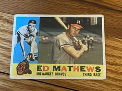 Ed Mathews Baseball Cards 1960 Topps Prices