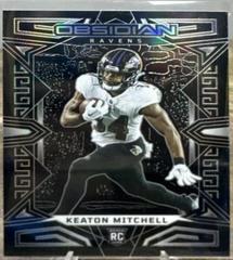 Keaton Mitchell [Yellow Electric Etch] #106 Football Cards 2023 Panini Obsidian Prices