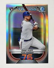 Sam Huff #BTP-76 Baseball Cards 2021 Bowman Scout’s Top 100 Prices
