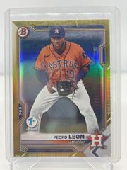 Pedro Leon [Gold Foil] #BD-92 Baseball Cards 2021 Bowman Draft 1st Edition Prices