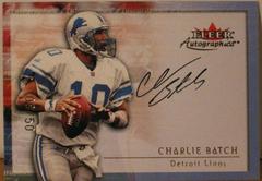Charlie Batch Football Cards 2000 Fleer Autographics Prices