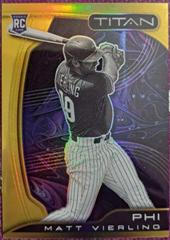 Matt Vierling [Gold] #16 Baseball Cards 2022 Panini Chronicles Titan Prices