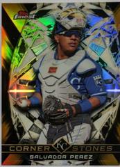 Salvador Perez [Gold Refractor] #FC-SP Baseball Cards 2018 Topps Finest Cornerstones Prices
