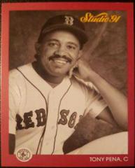 Tony Pena #17 Baseball Cards 1991 Studio Prices