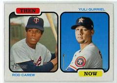 Row Carew, Yuli Gurriel #TAN-CG Baseball Cards 2022 Topps Heritage Then and Now Prices