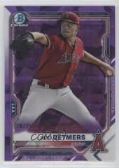 Reid Detmers [Purple] Baseball Cards 2021 Bowman Chrome Sapphire Prospects Prices