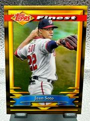 Juan Soto [Gold Refractor] Baseball Cards 2021 Topps Finest Flashbacks Prices