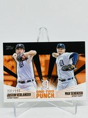 Justin Verlander, Max Scherzer [Black] #12P-17 Baseball Cards 2023 Topps One Two Punch Prices