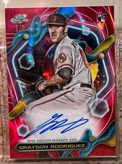 Grayson Rodriguez [Red Flare] #CCA-GR Baseball Cards 2023 Topps Cosmic Chrome Autographs Prices