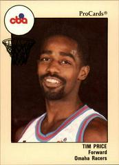 Tim Price #65 Basketball Cards 1989 Procards Cba Prices