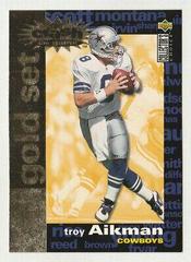 Troy Aikman [Gold] Football Cards 1995 Collector's Choice Crash the Game Prices