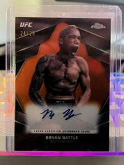 Bryan Battle [Orange Refractor] #CVA-BBA Ufc Cards 2024 Topps Chrome UFC Veteran Autograph Prices