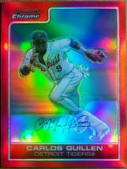 Carlos Guillen [Red Refractor] #13 Baseball Cards 2006 Bowman Chrome Prices