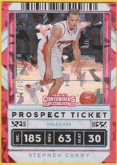 Stephen Curry [Red Cracked Ice] Basketball Cards 2020 Panini Contenders Draft Picks Prices