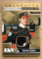 Trevor Zegras [Premium] #SS-TZ Hockey Cards 2023 Upper Deck Artifacts Selection Souvenirs Prices