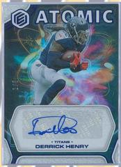 Derrick Henry [Neon] Football Cards 2022 Panini Elements Atomic Autographs Prices
