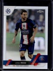 Lionel Messi [Refractor] #1 Soccer Cards 2022 Topps Chrome UEFA Club Competitions Prices