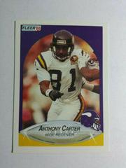 Anthony Carter #96 Football Cards 1990 Fleer Prices