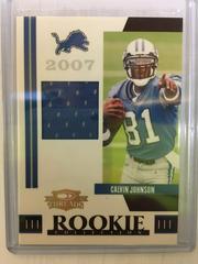 Calvin Johnson #RCM-8 Football Cards 2007 Panini Donruss Threads Prices