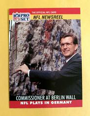 Paul Tagliabue [Peered Through the Berlin Wall] Football Cards 1990 Pro Set Prices