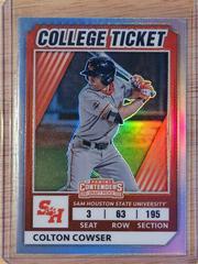 Colton Cowser #31 Baseball Cards 2022 Panini Elite Extra Edition College Tickets Optic Prices