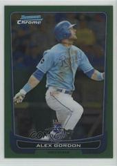 Alex Gordon [Green Refractor] #40 Baseball Cards 2012 Bowman Chrome Prices