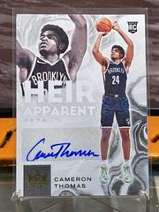Cameron Thomas Basketball Cards 2021 Panini Court Kings Heir Apparent Autographs Prices
