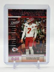 Harrison Butker [Pink] #TS-4 Football Cards 2023 Panini Prestige Time Stamped Prices