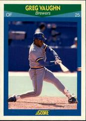 Greg Vaughn #30 Baseball Cards 1990 Score Rising Stars Prices