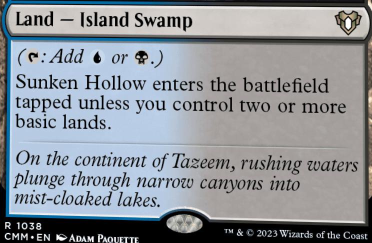 MTG SUNKEN HOLLOW EXC - CONCA INFOSSATA - STANDARD SERIES - MAGIC