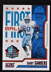 Barry Sanders [Pink] #9 Football Cards 2023 Panini Score First Ballot Prices