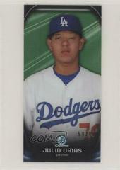 Julio Urias [Green Refractor] Baseball Cards 2015 Bowman Chrome Prospect Profiles Mini Prices