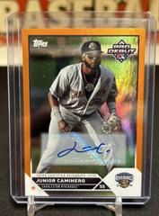 Junior Caminero [Autograph Orange] #PD-139 Baseball Cards 2023 Topps Pro Debut Prices