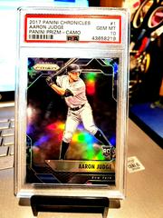 Aaron Judge [Camo] #1 Baseball Cards 2017 Panini Chronicles Prizm Prices