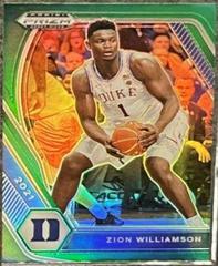 Zion Williamson [Green Prizm] #63 Basketball Cards 2021 Panini Prizm Draft Picks Prices