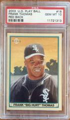 Frank Thomas [Red Back] Baseball Cards 2003 Upper Deck Play Ball Prices