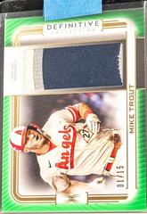 Mike Trout Baseball Cards 2023 Topps Definitive Patch Collection Prices