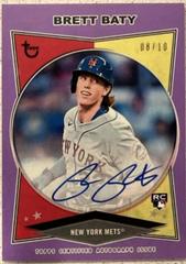 Brett Baty [Purple] #AC-BBA Baseball Cards 2023 Topps Brooklyn Collection Autographs Prices